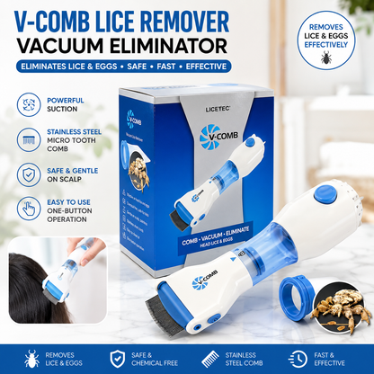 V-Comb Electronic Head Lice ; Egg Removal Comb