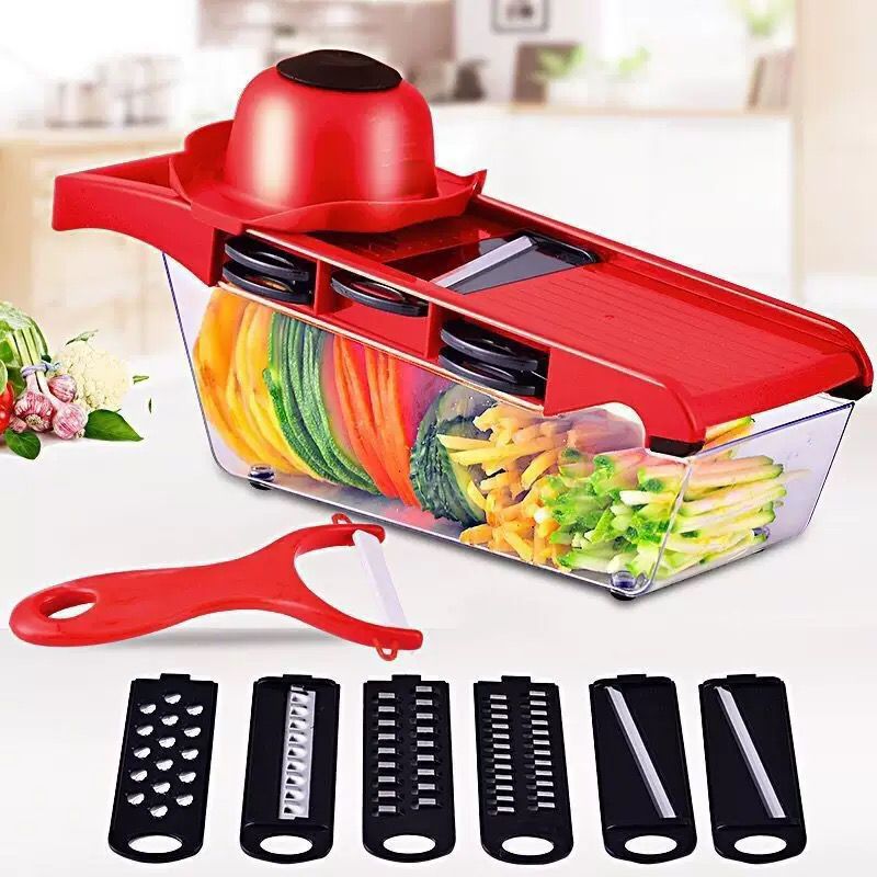 🥕 6-in-1 Mandoline Vegetable Slicer &amp; Cutter