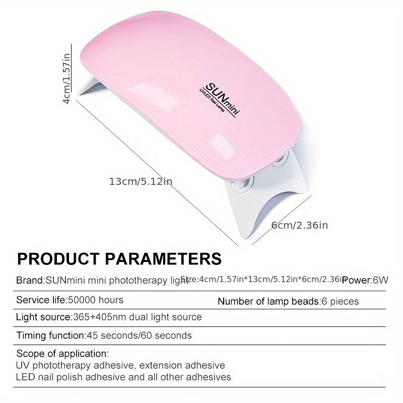 SUNmini UV/LED Portable Nail Lamp – Salon Quality, Anywhere