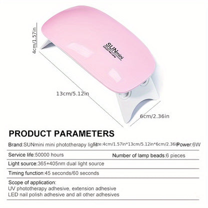 SUNmini UV/LED Portable Nail Lamp – Salon Quality, Anywhere