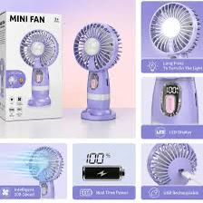 Mini Portable Fan — Stay Cool Anywhere 💜