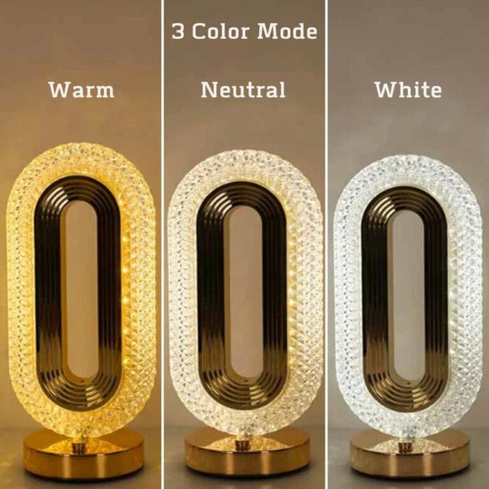 3-Mode Crystal Rose Table Lamp – Premium Diamond Atmosphere Light