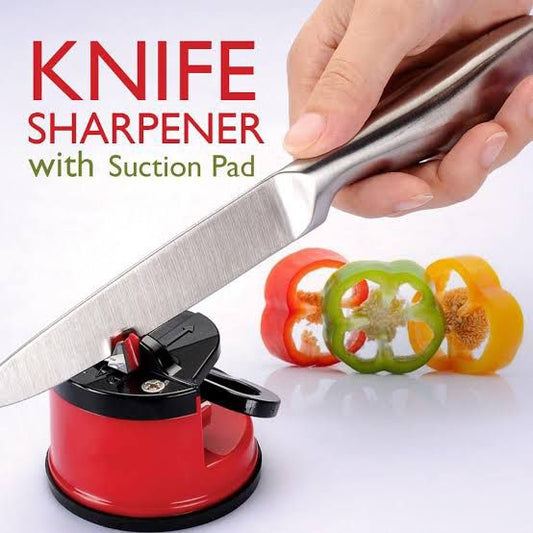 Knife Sharpener with Suction Pad – Sharpens Knives in Seconds