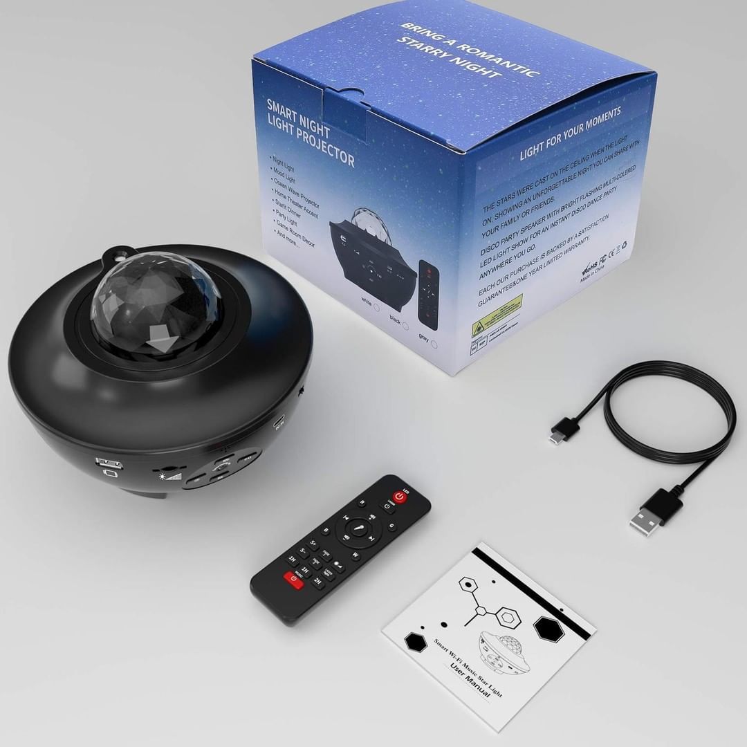 Smart Star Projector – Galaxy Light with Bluetooth Speaker &amp; Remote