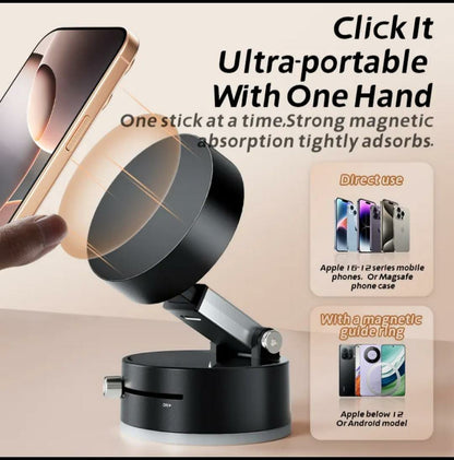 Magnetic Suction Phone Mount – Steady Grip for Any Surface