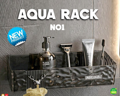 Aqua Rack – Unbreakable Wall-Mounted Bathroom Organize
