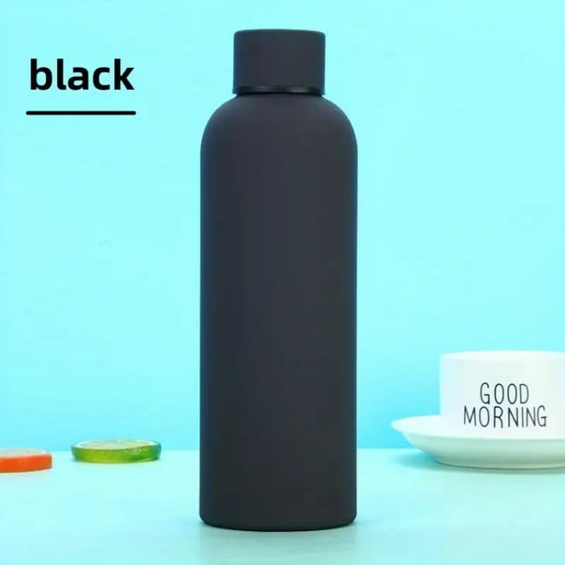 Matte Black Stainless Steel Water Bottle – Sleek, Modern &amp; Leak-Proof