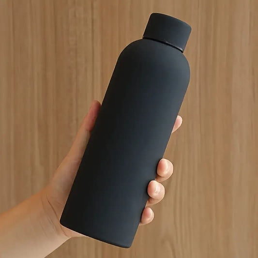 Matte Black Stainless Steel Water Bottle – Sleek, Modern &amp; Leak-Proof