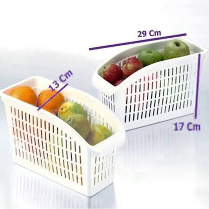 🧺 Multipurpose Storage Basket — Organize Your Fridge &amp; Kitchen Instantly!