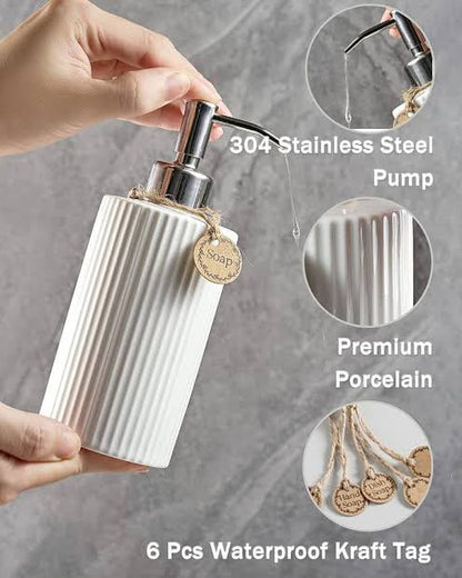 Luxury Ceramic Soap Dispenser – Elegant, Rust-Free &amp; Leak-Proof