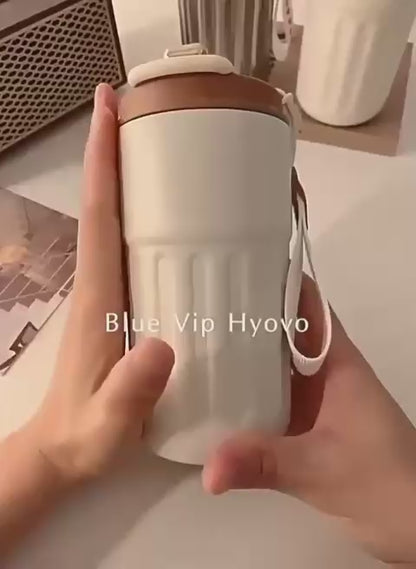 Stainless Steel Temperature Coffee Mug – Smart Heat Display