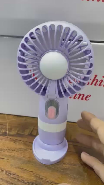 Mini Portable Fan — Stay Cool Anywhere 💜
