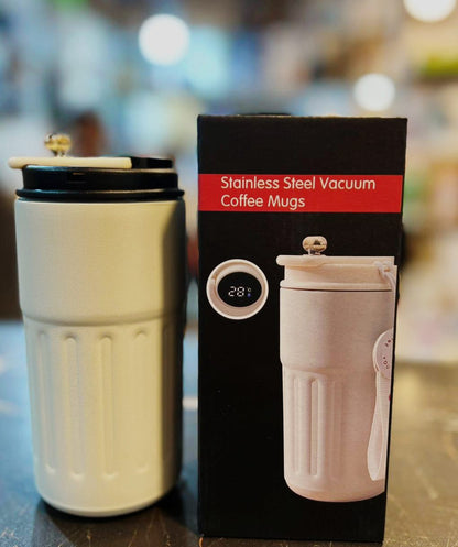 Stainless Steel Temperature Coffee Mug – Smart Heat Display