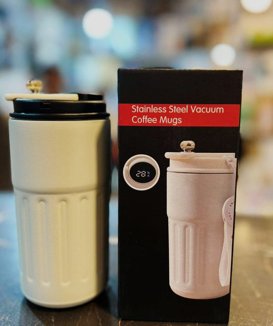 Stainless Steel Temperature Coffee Mug – Smart Heat Display