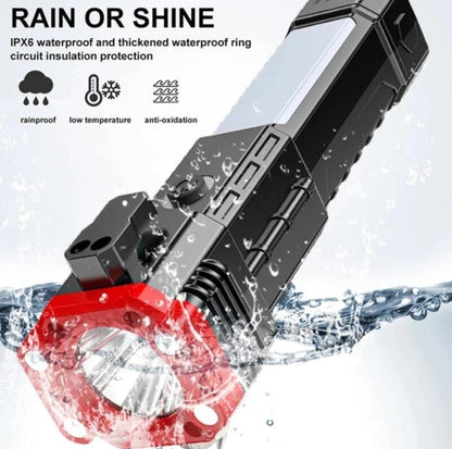 LED Hammer Torch Light with Power Bank
