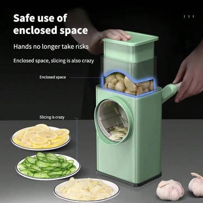 3-in-1 Vegetable Cutter – Stainless Steel Panel