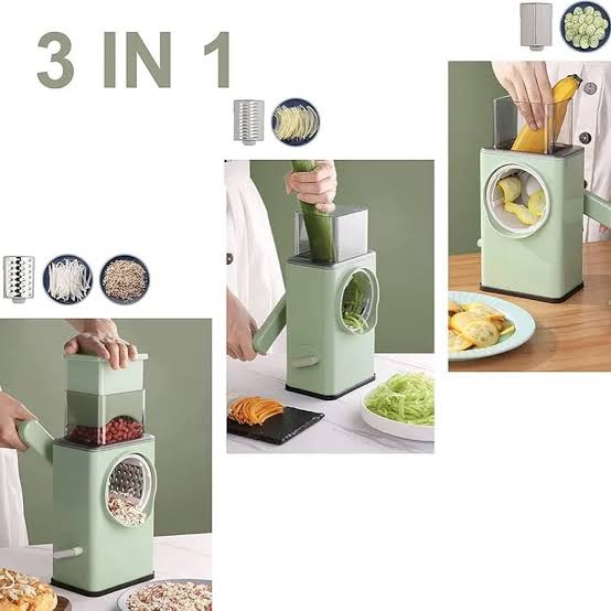 3-in-1 Vegetable Cutter – Stainless Steel Panel