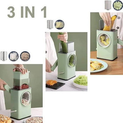 3-in-1 Vegetable Cutter – Stainless Steel Panel