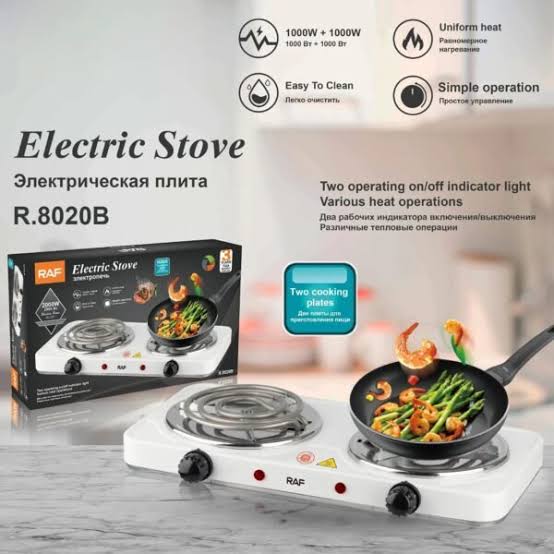 RAF Double Electric Stove – Fast & Efficient Cooking